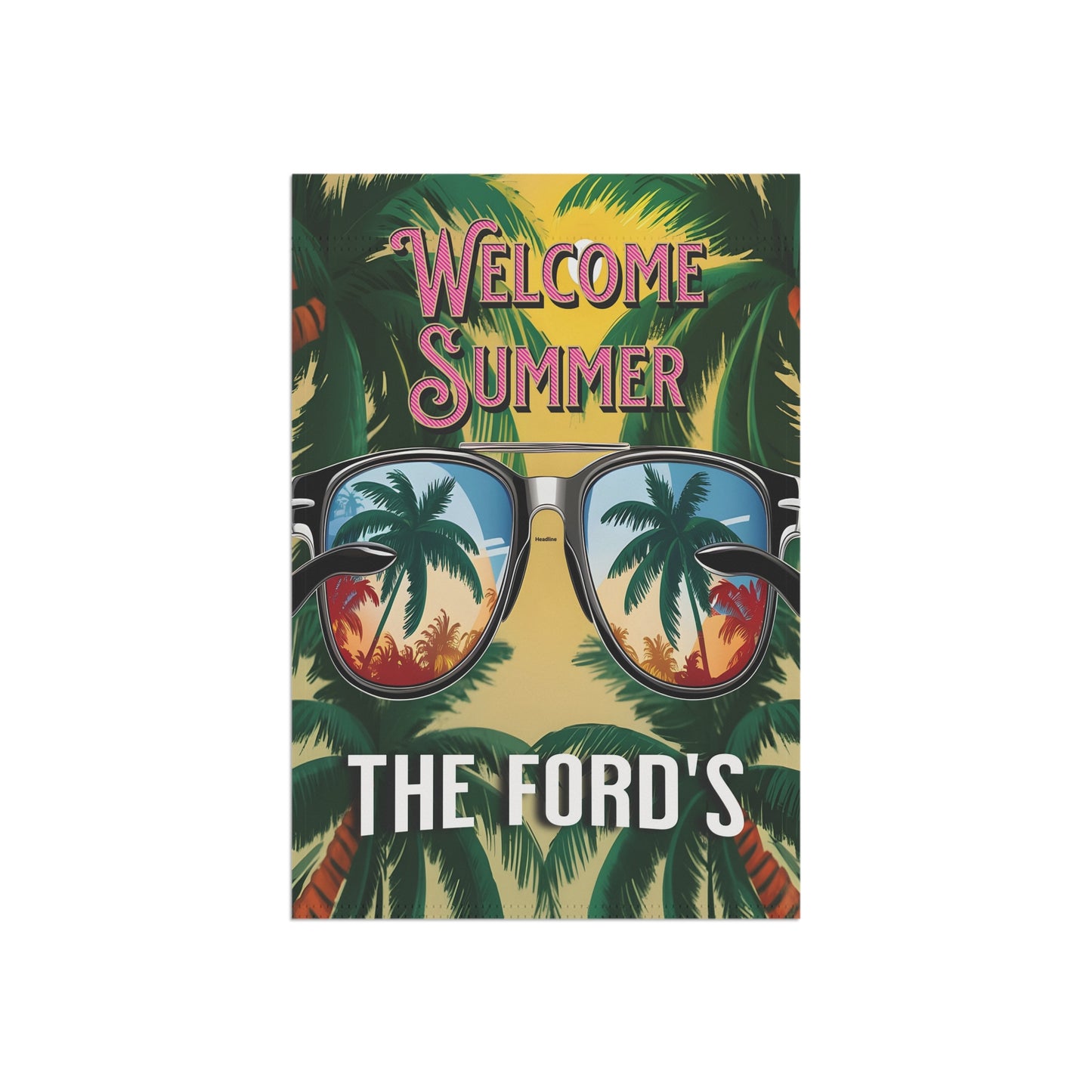"Welcome Summer" Garden Flag/Banner