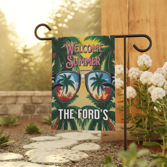 Welcome Summer Garden Flag/Banner