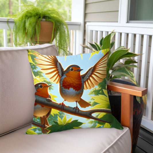 Waterproof Indoor Outdoor Robin Pillow