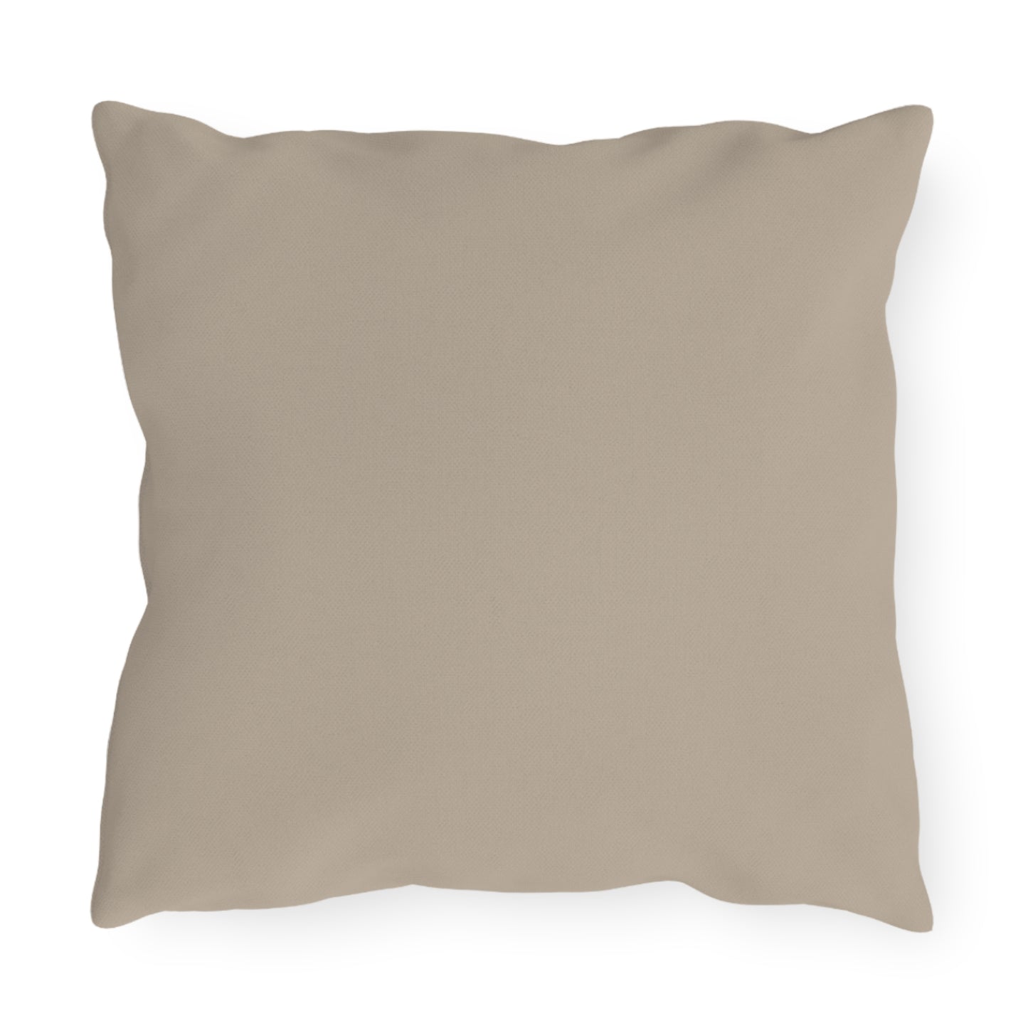 "Bird Lovers Live Here" Multicolored Birds-Tan Background" - Personalized Outdoor Pillow for Bird Lovers