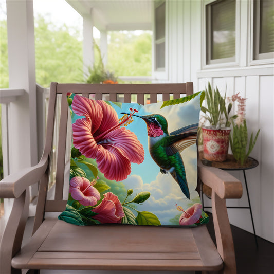 Waterproof Indoor/Outdoor Hummingbird Pillow