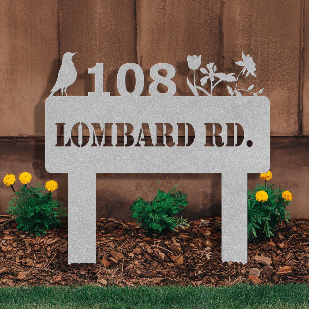 Personalized Address Metal Garden Sign