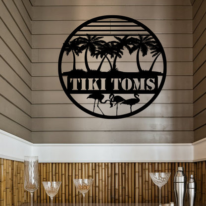 Personalized Tiki Bar Sign