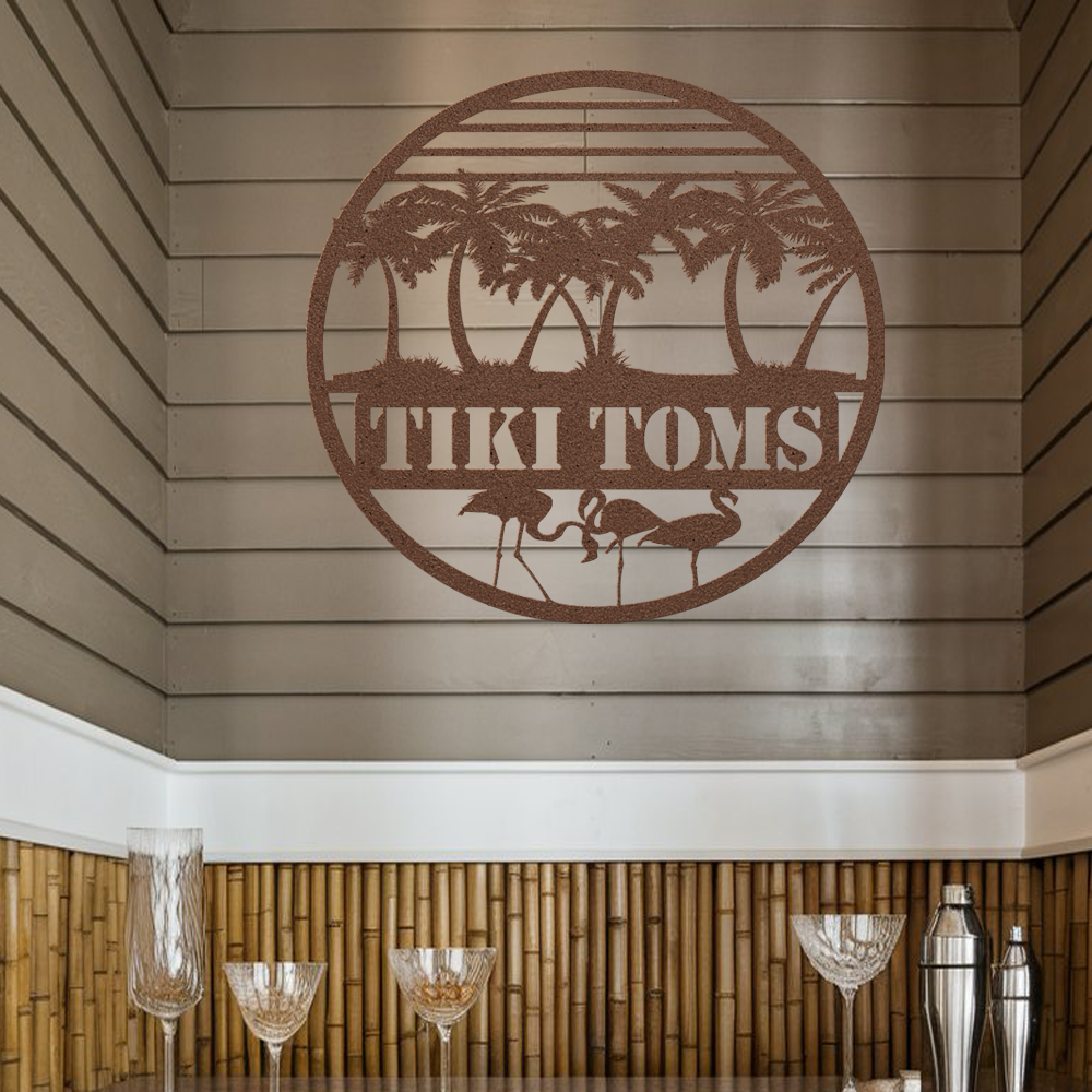 Personalized Tiki Bar Sign