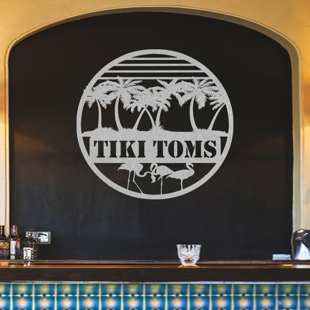 Personalized Tiki Bar Sign