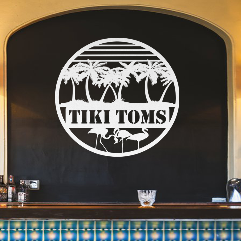 Personalized Tiki Bar Sign